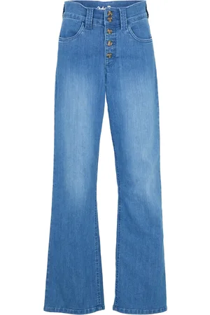 bonprix Jeans straight elasticizzati, vita alta