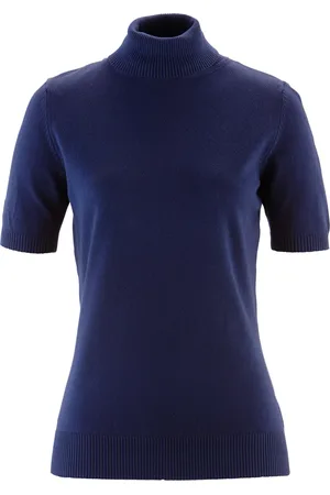 bonprix Maglia dolcevita a maniche corte