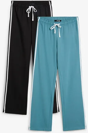 bonprix Pantaloni in felpa di puro cotone pesante (pacco da 2)