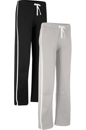 bonprix Pantaloni in felpa di puro cotone pesante (pacco da 2)