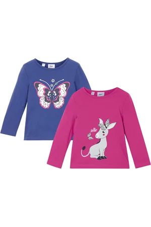 bonprix Maglia a maniche lunghe (pacco da 2) in puro cotone biologico