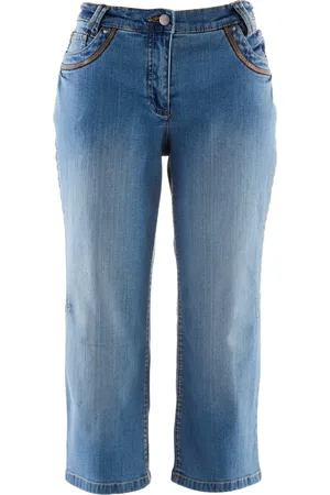 bonprix Jeans capri slim fit, vita media