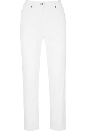 bonprix Pantaloni cropped a vita alta