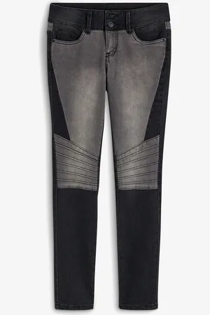 bonprix Jeans skinny bicolore in stile biker
