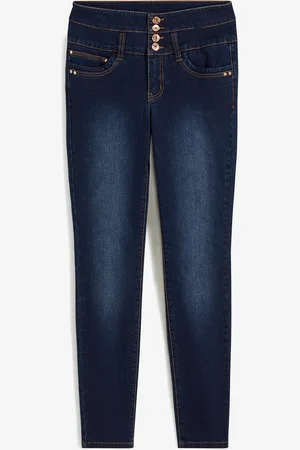 bonprix Jeans a vita alta con abbottonatura