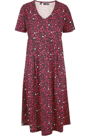 bonprix Abito midi di jersey in cotone