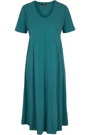 bonprix Abito midi di jersey in cotone