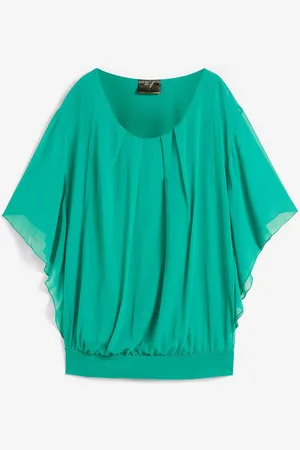 bonprix Blusa in chiffon con canotta