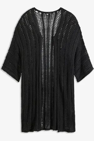 bonprix Cardigan lungo traforato