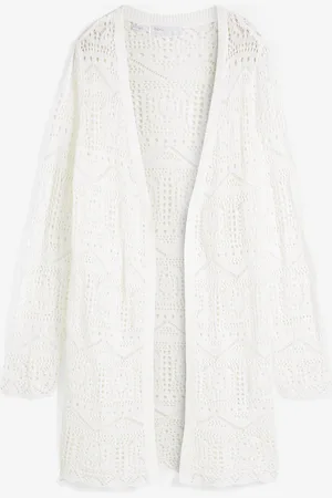 bonprix Cardigan lungo traforato