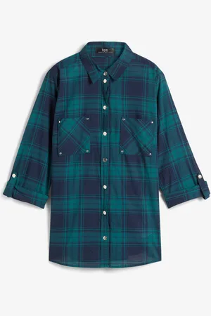 bonprix Camicia a quadri in cotone