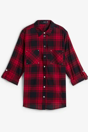 bonprix Camicia a quadri in cotone