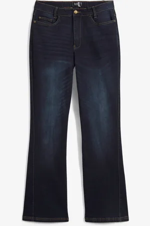 bonprix Jeans bootcut con cinta comoda, a vita alta