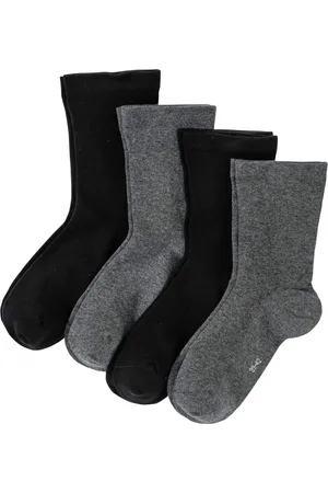 bonprix Calzini con bordo morbido e cotone biologico (pacco da 4 paia)