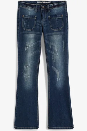 bonprix Jeans flared elasticizzati, vita bassa