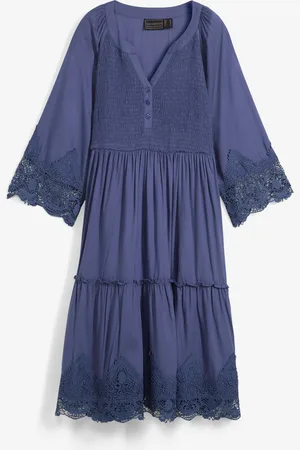 bonprix Abito chemisier con pizzo