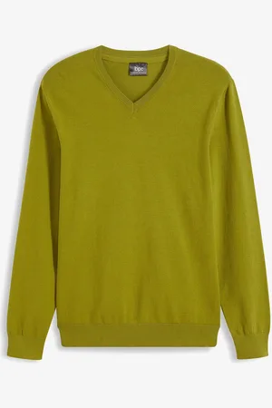 bonprix Maglione in filato fine con scollo a V