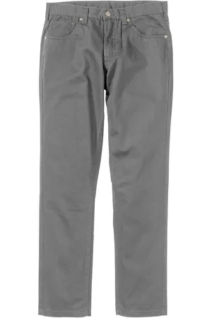 bonprix Pantaloni regular fit in twill di puro cotone, straight