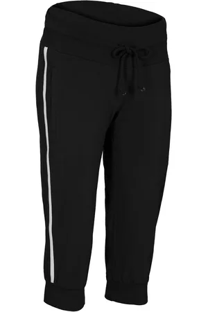 bonprix Pantaloni capri sportivi in cotone