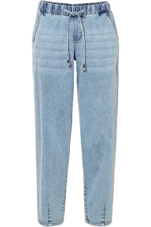 bonprix Jeans barrel shape con cinta comoda, vita media