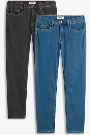 bonprix Jeans elasticizzati straight, regular fit (pacco da 2)