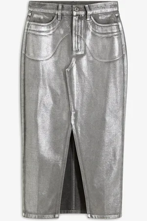 bonprix Gonna di jeans spalmata