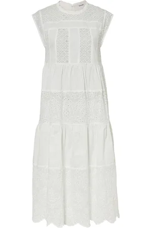 bonprix Abito midi con pizzo