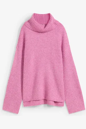 bonprix Maglione a collo alto con spacchi laterali