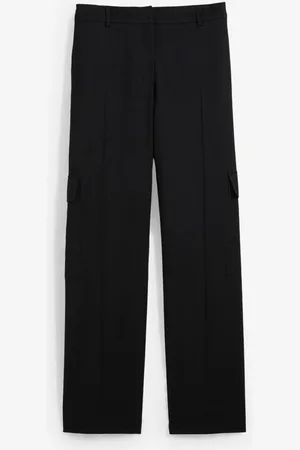 bonprix Pantaloni cargo a palazzo in misto lana