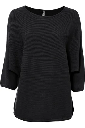 bonprix Maglione oversize a costine in misto viscosa