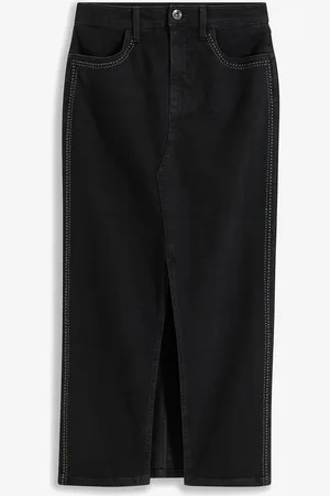 bonprix Gonna di jeans con borchiette