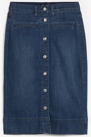 bonprix Gonna di jeans con bottoni decorativi