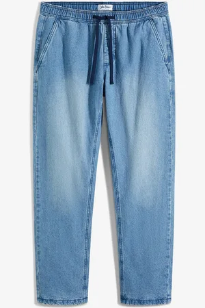bonprix Jeans termici con elastico in vita e fodera in flanella regular fit, straight