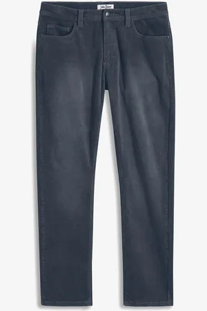 bonprix Pantaloni di velluto a coste elasticizzato effetto lavato regular fit, straight