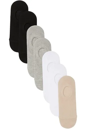 bonprix Fantasmini con cotone biologico e strisce in silicone (pacco da 7 paia)