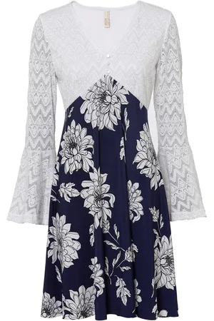 bonprix Abito di jersey con pizzo