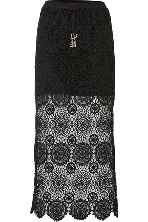 bonprix Gonna lunga effetto crochet