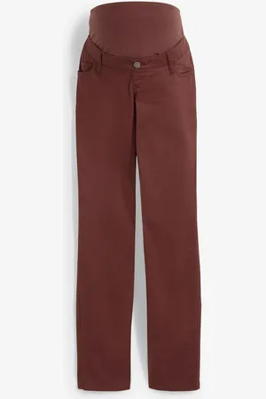 bonprix Pantaloni prémaman in twill elasticizzato, slim fit