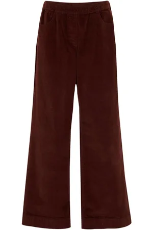 bonprix Pantaloni larghi in velluto a coste elasticizzato, vita alta