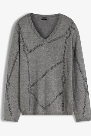 bonprix Maglione con strass