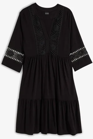 bonprix Abito tunica con pizzo