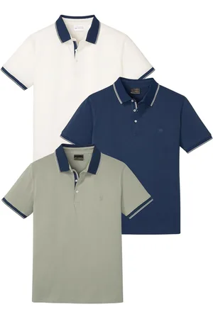 bonprix Polo in piquet di puro cotone (pacco da 3)