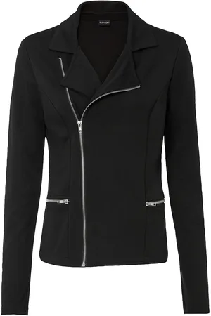 bonprix Cardigan in jersey stile biker