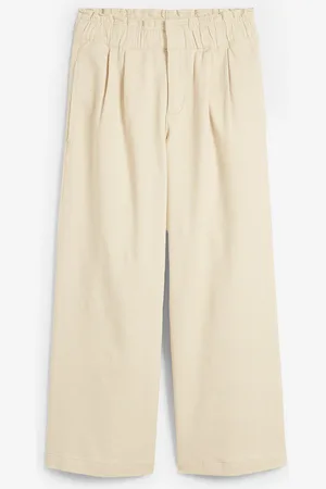 bonprix Jeans wide leg a vita alta con cinta comoda