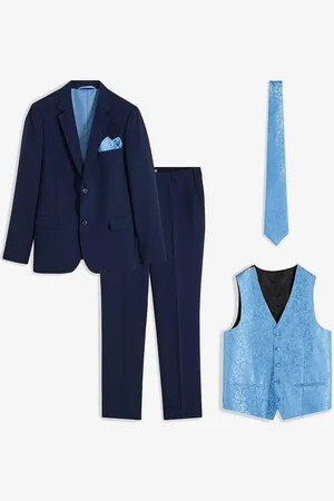bonprix Completo da matrimonio (5 pezzi) giacca, pantaloni, gilet, cravatta, fazzolettino, slim fit