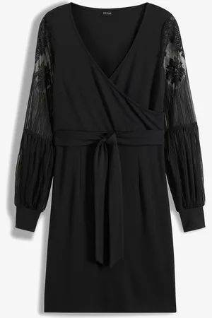 bonprix Abito di jersey con maniche in pizzo