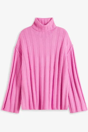 bonprix Maglione a collo alto a coste