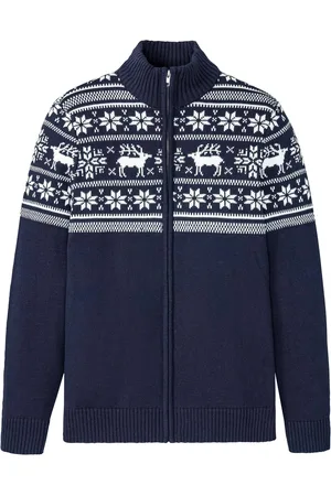 bonprix Cardigan norvegese in puro cotone delicato sulla pelle