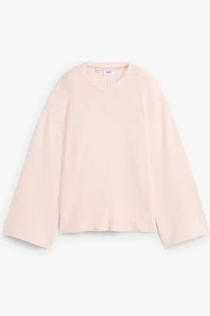 bonprix Maglione boxy a coste