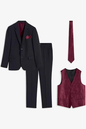 bonprix Completo da matrimonio (5 pezzi) giacca, pantaloni, gilet, cravatta, fazzolettino, slim fit